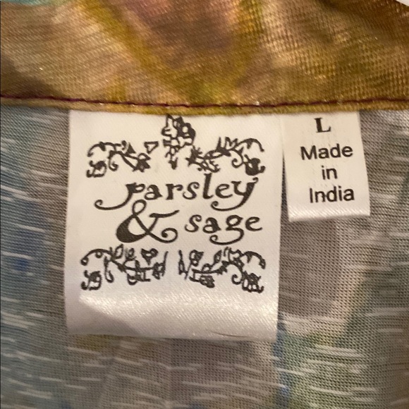 Parsley & Sage colorful tunic top women’s L - Picture 2 of 8